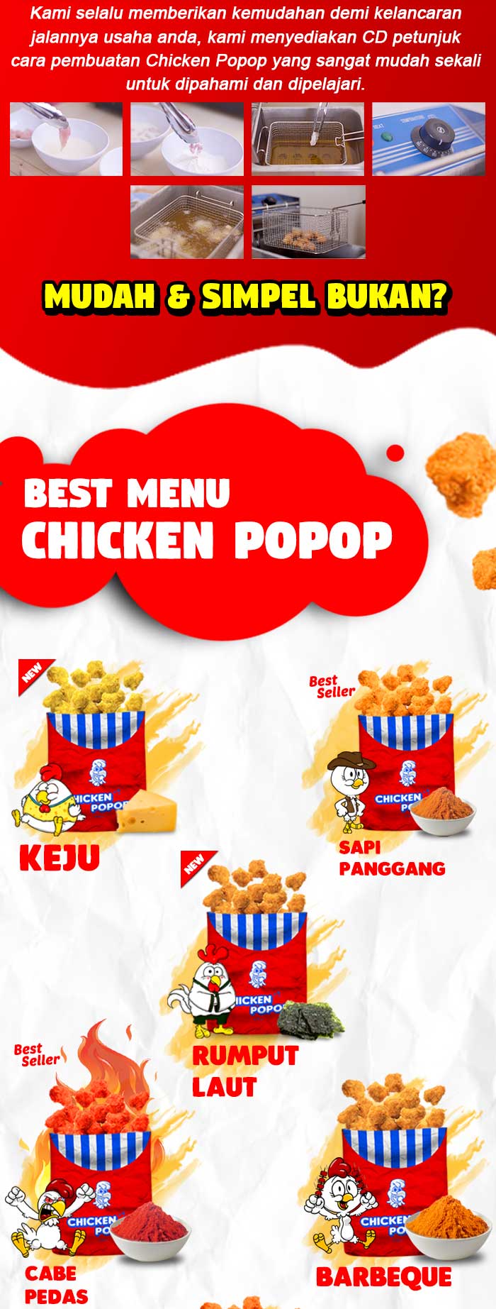 25+ Waralaba Ayam Popcorn Strategi