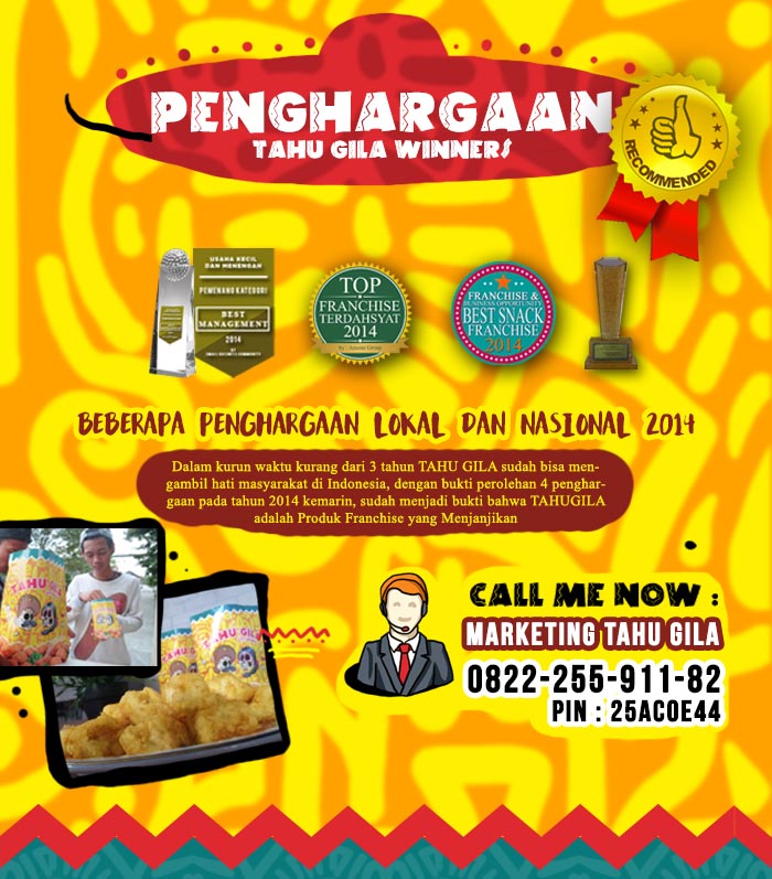 Franchise Peluang Usaha Tahu Gila