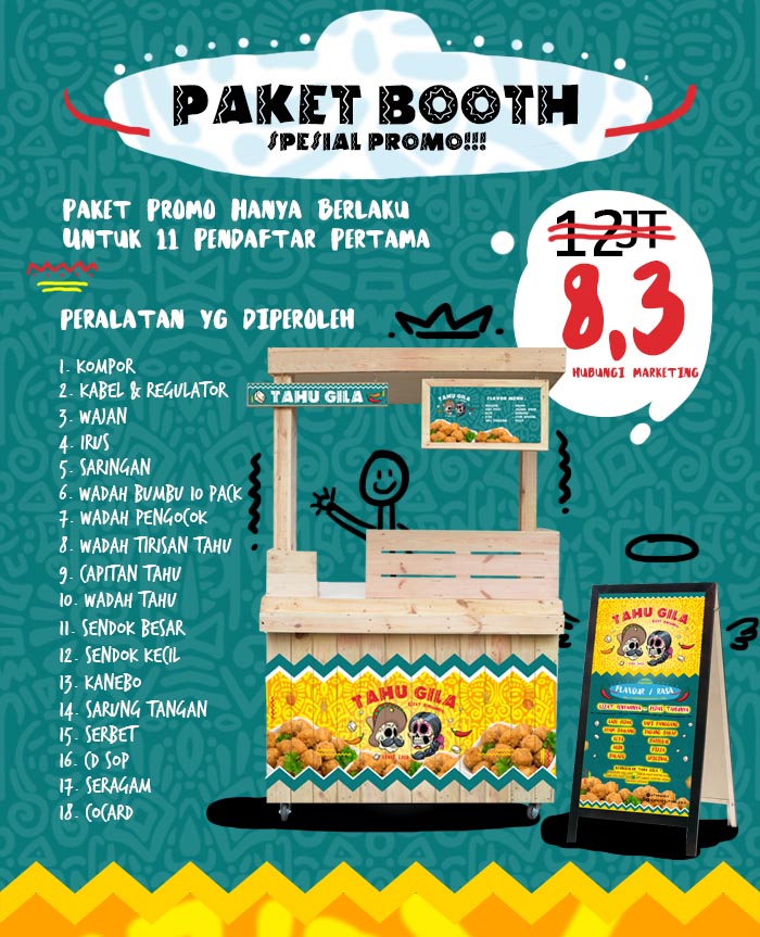 Franchise Peluang Usaha Tahu Gila