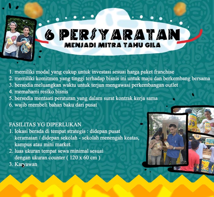 Franchise Peluang Usaha Tahu Gila