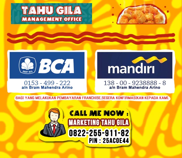 Franchise Peluang Usaha Tahu Gila