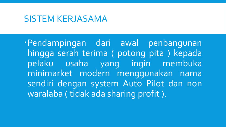 Kemitraan / Peluang Bisnis Minimarket Toko Swalayan Autopilot Arhamart