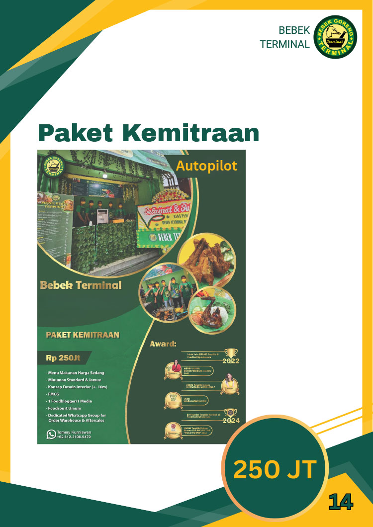 Franchise Peluang Usaha Restoran Tradisional Autopilot Bebek Terminal