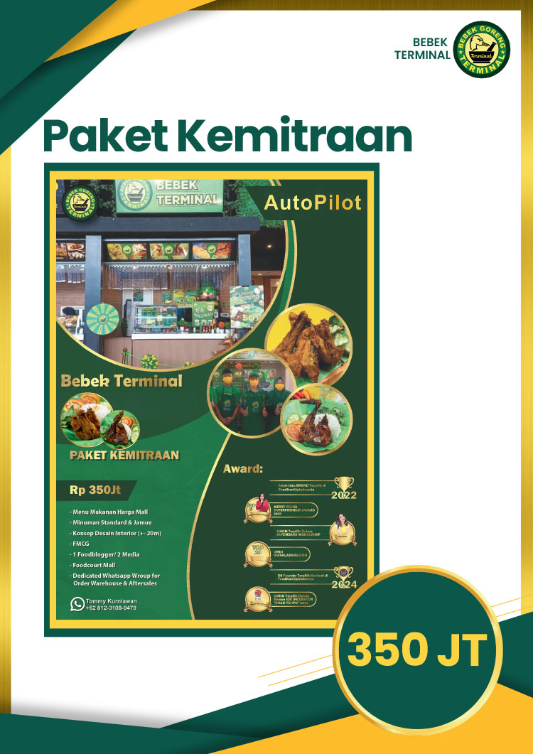 Franchise Peluang Usaha Restoran Tradisional Autopilot Bebek Terminal