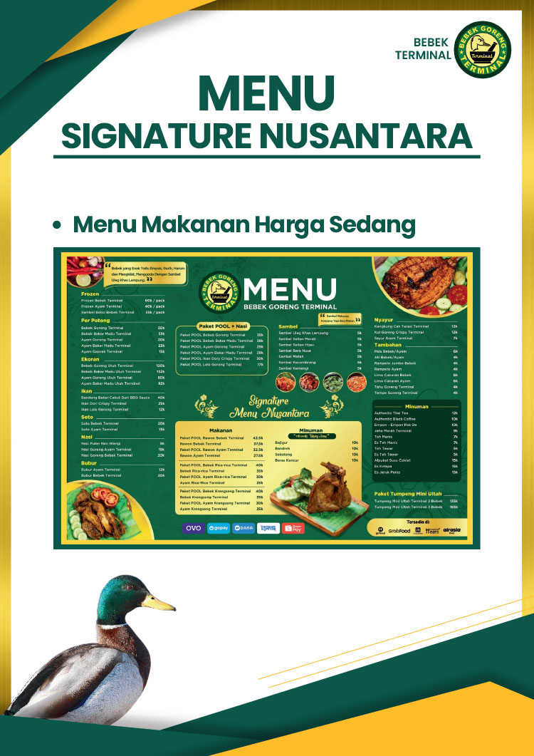 Franchise Peluang Usaha Restoran Tradisional Autopilot Bebek Terminal