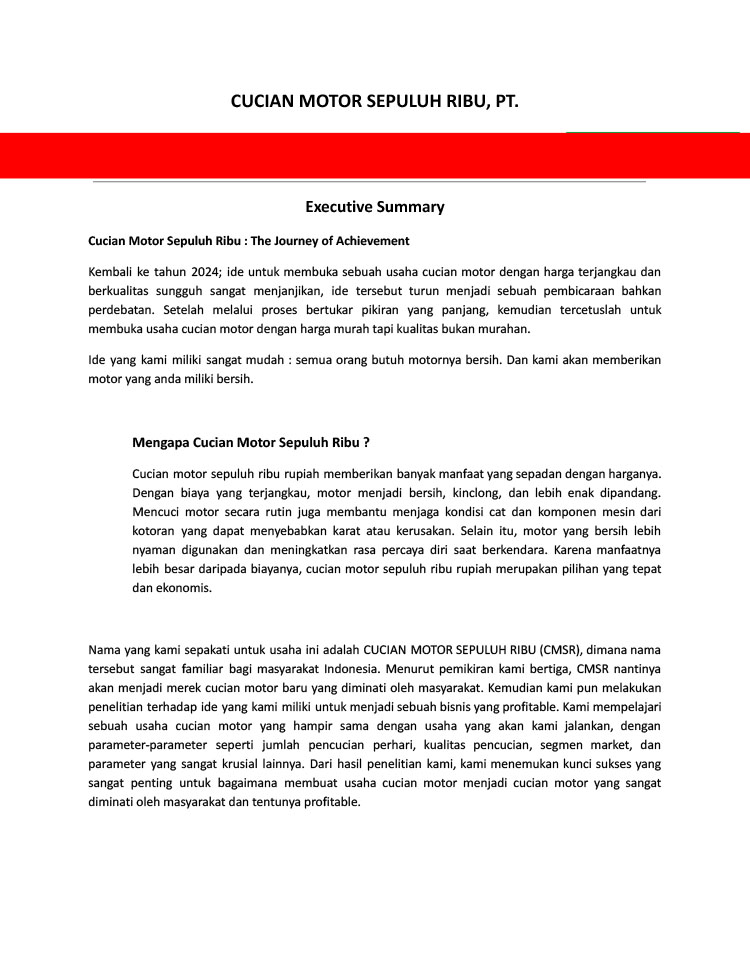 Kemitraan / Peluang Bisnis Cucian Motor Sepuluh Ribu