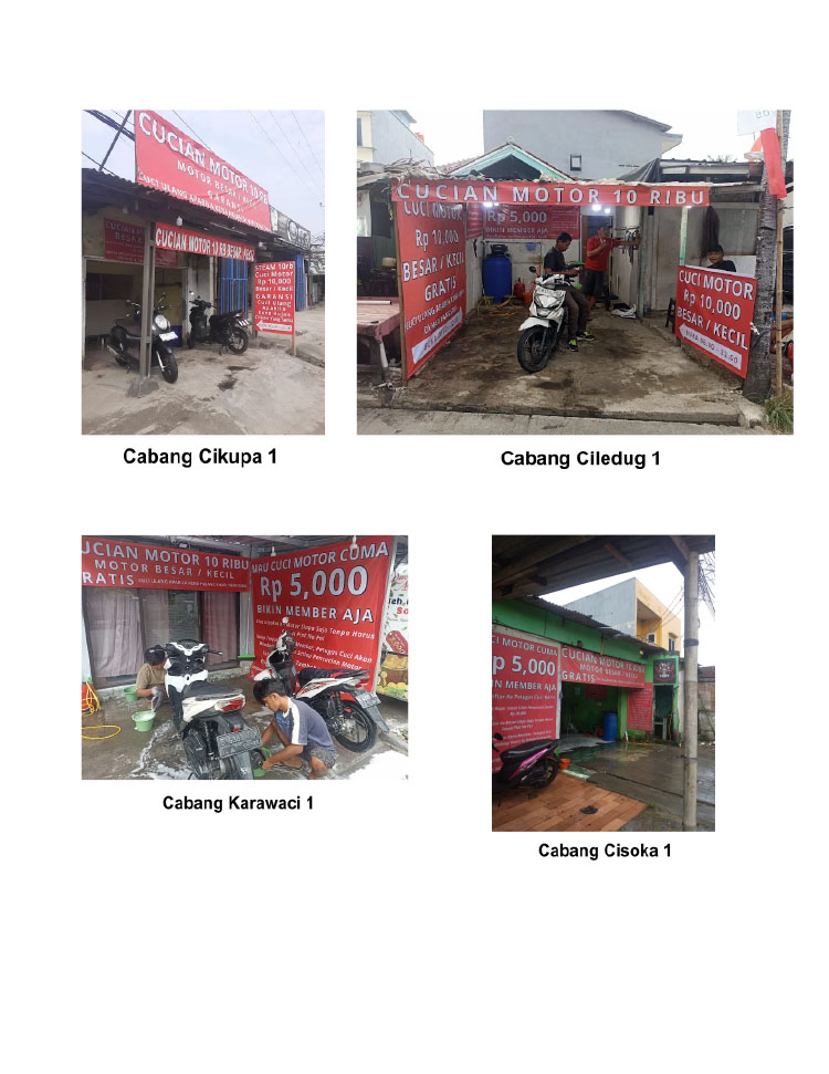 Kemitraan / Peluang Bisnis Cucian Motor Sepuluh Ribu