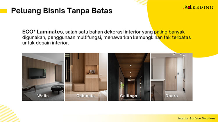 Peluang Bisnis Distributor Eco+ Laminates Keding KD