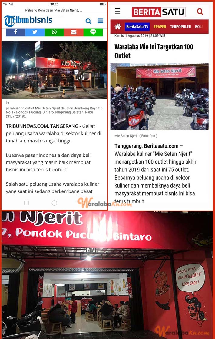 jelaskan sumber informasi peluang usaha Franchise Mie Setan Njerit Peluang Bisnis Makanan 