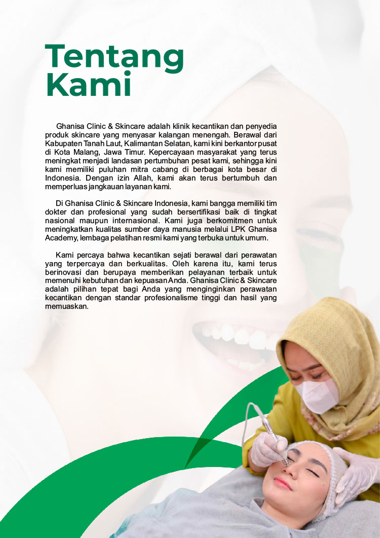 Kemitraan Peluang Bisnis Klinik Kecantikan Ghanisa Aesthetic & Skincare Indonesia