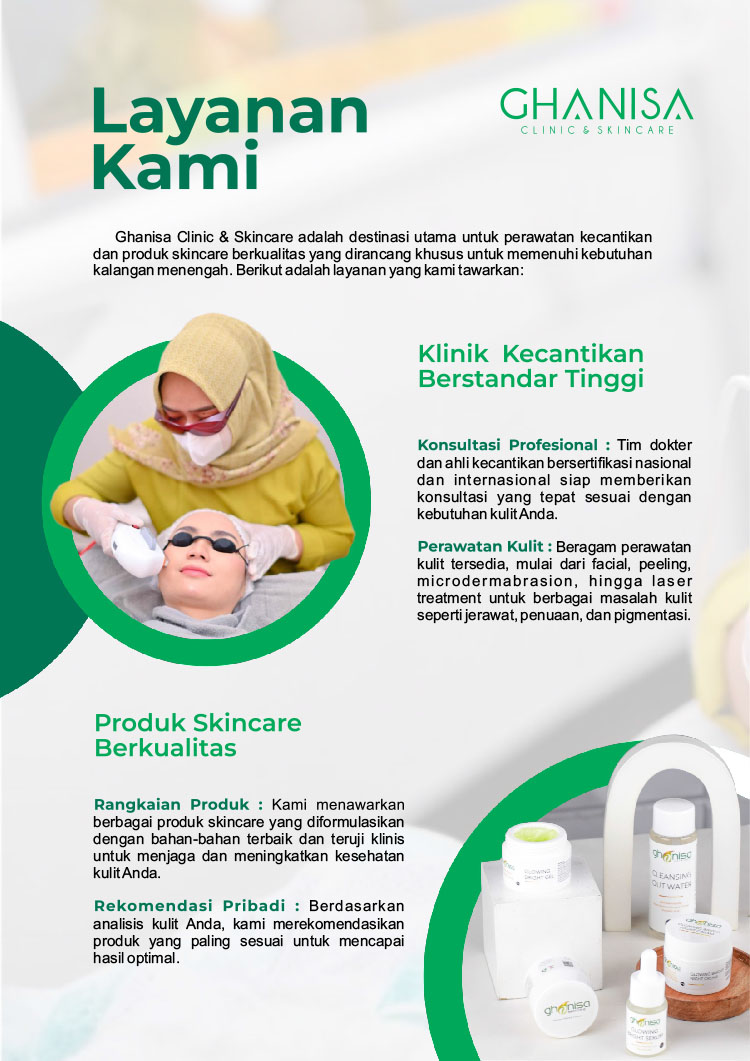 Kemitraan Peluang Bisnis Klinik Kecantikan Ghanisa Aesthetic & Skincare Indonesia