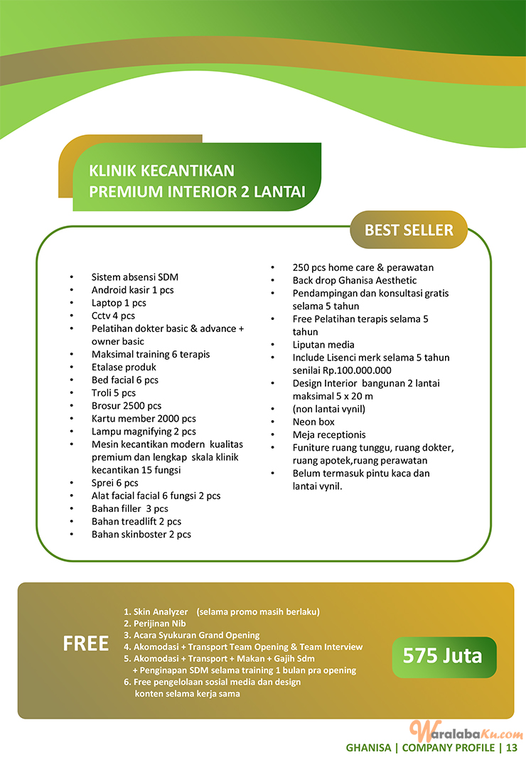Franchise Peluang Usaha Salon Muslimah ghanisa aesthetic indonesia