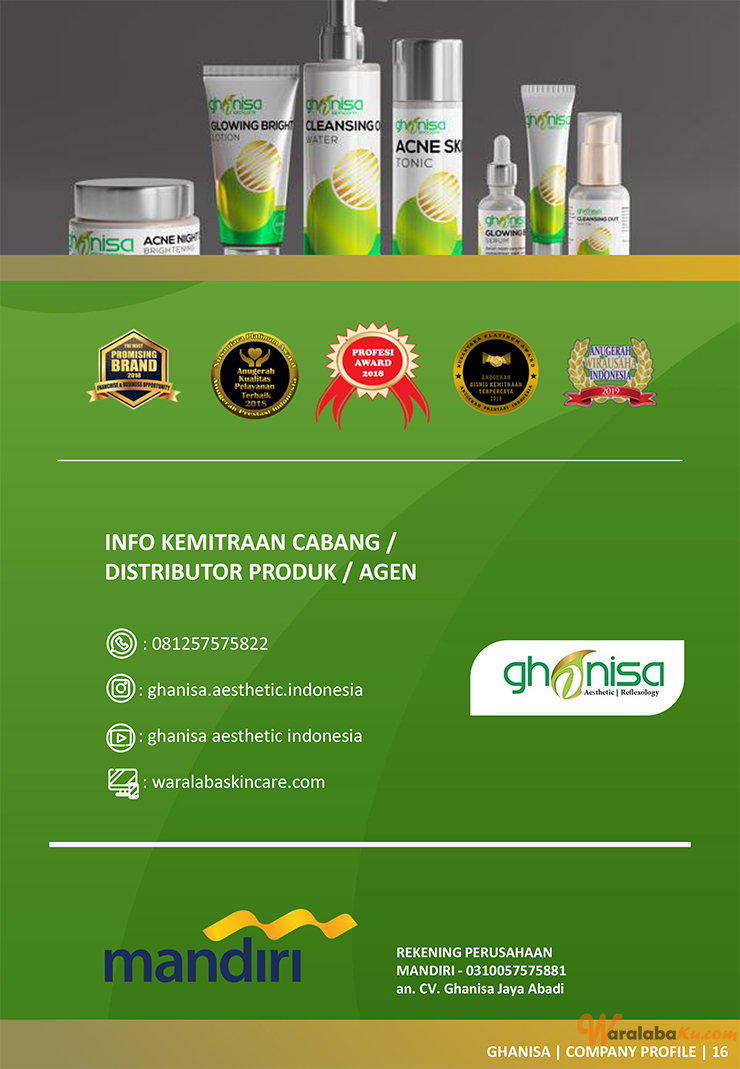 Franchise Peluang Usaha Salon Muslimah ghanisa aesthetic indonesia