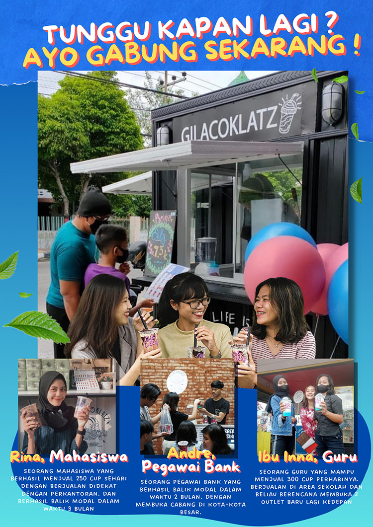 Kemitraan / Peluang Bisnis Minuman Chocolate Ice Blend Gilacoklatz Kemitraan / Peluang Bisnis Minuman Chocolate Ice Blend Gilacoklatz