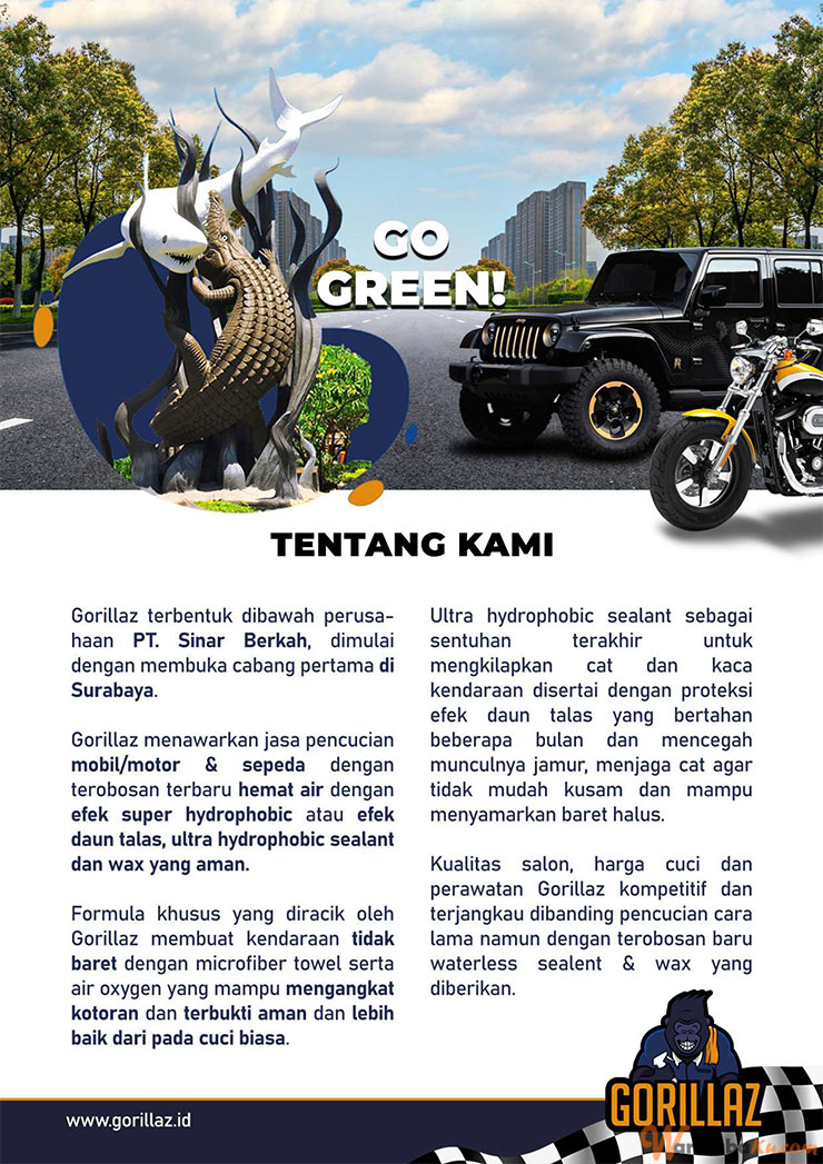 Franchise Peluang Usaha Bisnis pencucian Mobil-Motor ~ Gorillaz