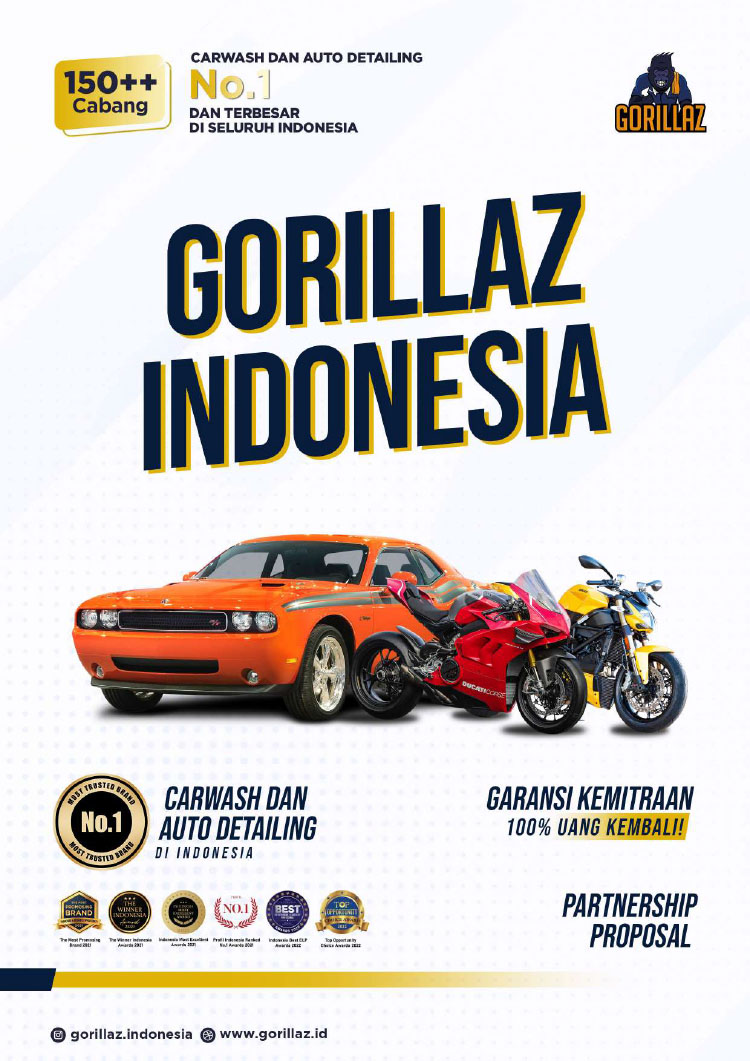 Franchise Peluang Usaha Bisnis Cucian Mobil Motor Sepeda Gorillaz