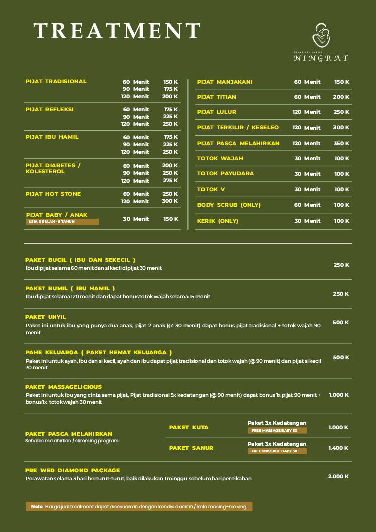 Kemitraan Peluang Bisnis Pijat Bayi, Anak, & Dewasa Teknik Tradisional Jawa Kuno Kemitraan Peluang Bisnis Pijat Bayi, Anak, & Dewasa Teknik Tradisional Jawa Kuno