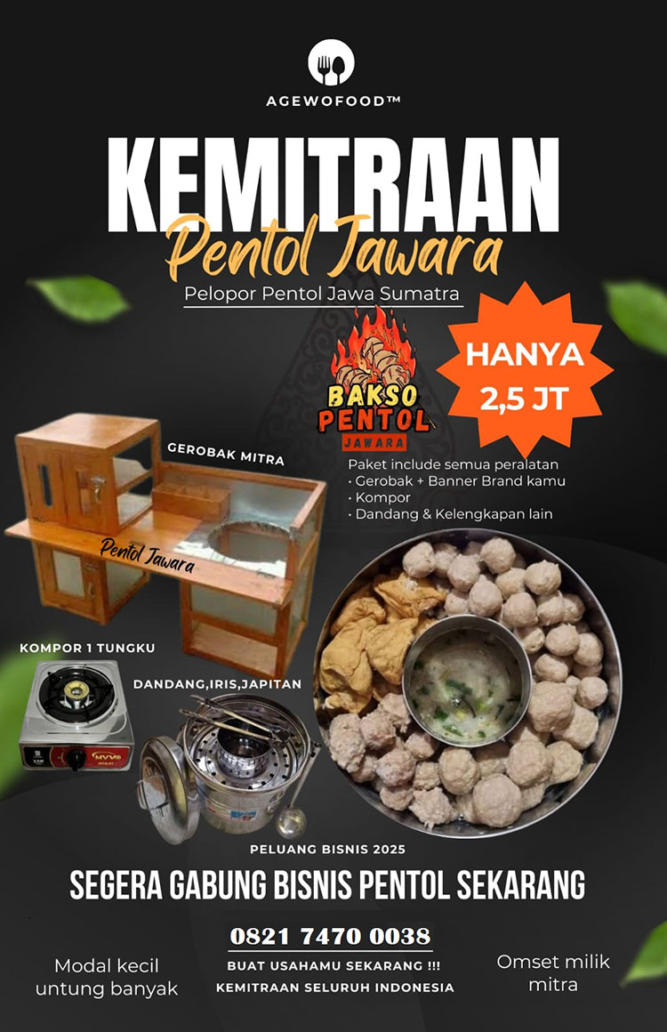 Detail Paket Kemitraan Bakso Pentol Jawara