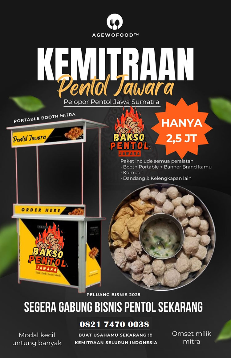 Detail Paket Kemitraan Bakso Pentol Jawara