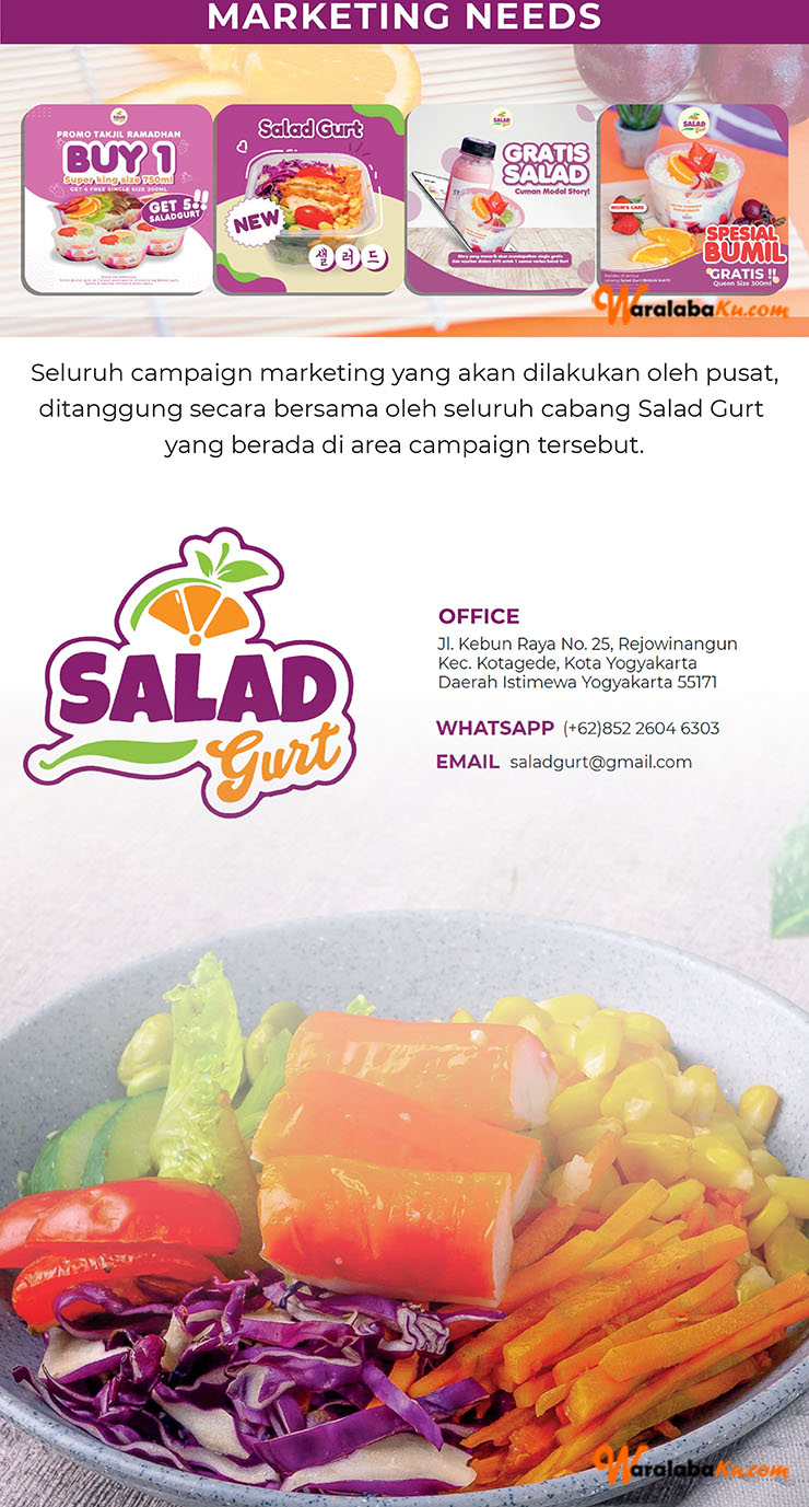 Franchise Peluang Usaha Salad | Salad Gurt