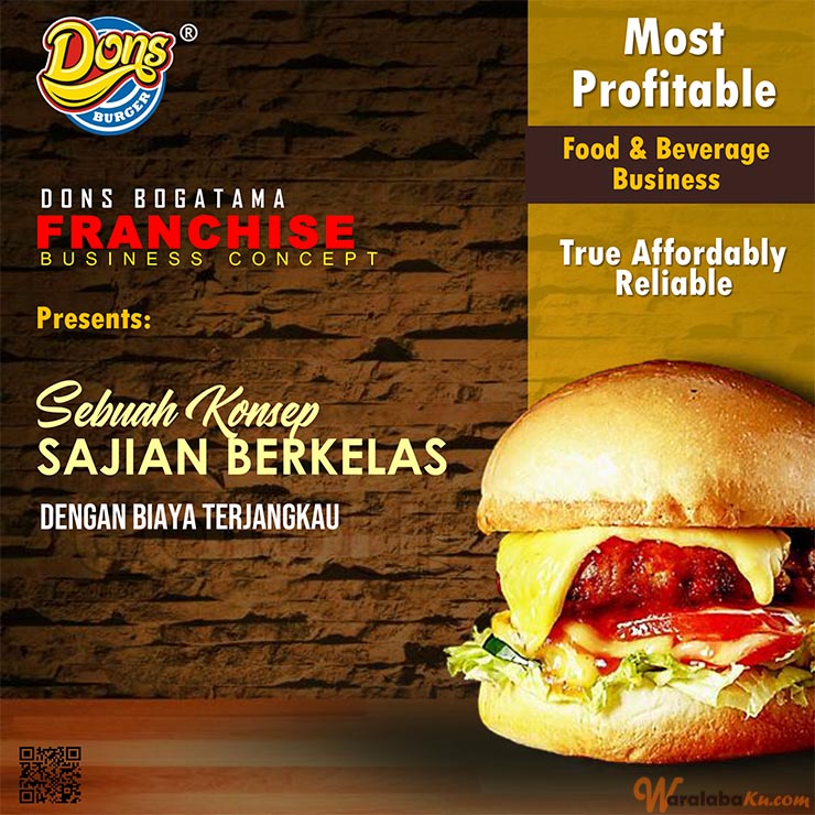 Franchise Dons Burger & Coffee | Peluang Bisnis Cafe - Waralaba Ku
