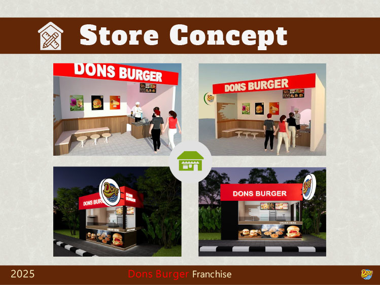 Kemitraan Peluang Bisnis Cafe & Restoran Fastfood Dons Burger & Coffee