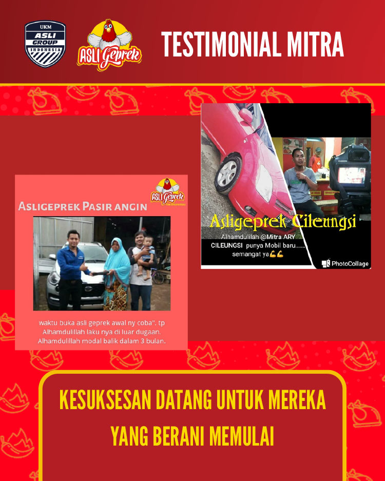 Kemitraan / Peluang Bisnis Restoran Fast Food Asli Geprek