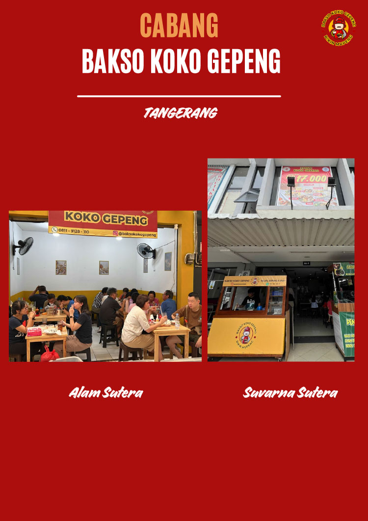 Kemitraan / Peluang Bisnis Bakmi, Siomay, Bakso Koko Gepeng