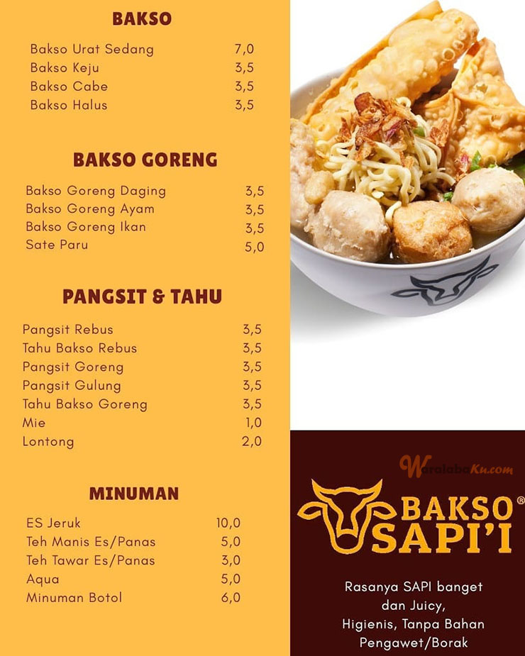 Franchise Bakso Sapi'i ~ Peluang Bisnis Resto Bakso Malang Prasmanan