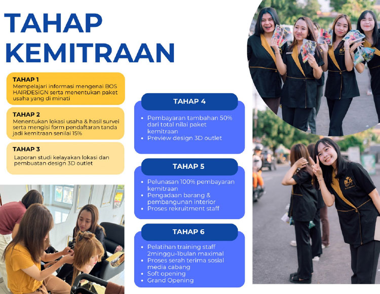 Kemitraan / Peluang Bisnis Salon & Pusat Kecantikan Bos Hairdesign & Beauty Kemitraan / Peluang Bisnis Salon & Pusat Kecantikan Bos Hairdesign & Beauty