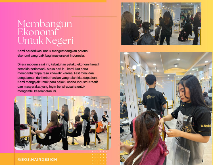 Kemitraan / Peluang Bisnis Salon & Pusat Kecantikan Bos Hairdesign & Beauty Kemitraan / Peluang Bisnis Salon & Pusat Kecantikan Bos Hairdesign & Beauty
