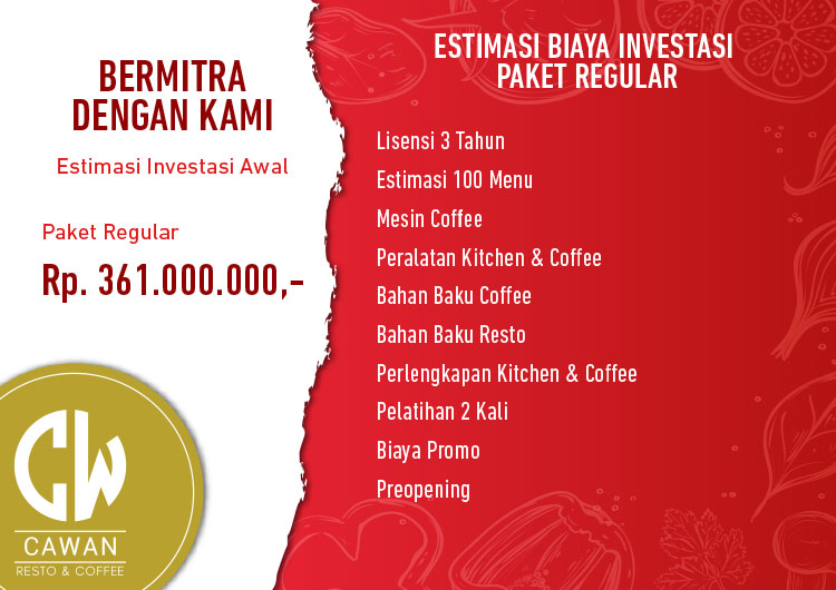 Kemitraan Peluang Bisnis Restoran & Cafe Murah Cawan Resto