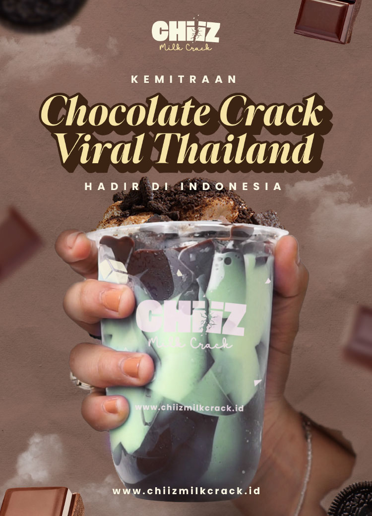 Kemitraan Peluang Bisnis Chocolate Crack Thailand Viral Chiiz Milk Crack