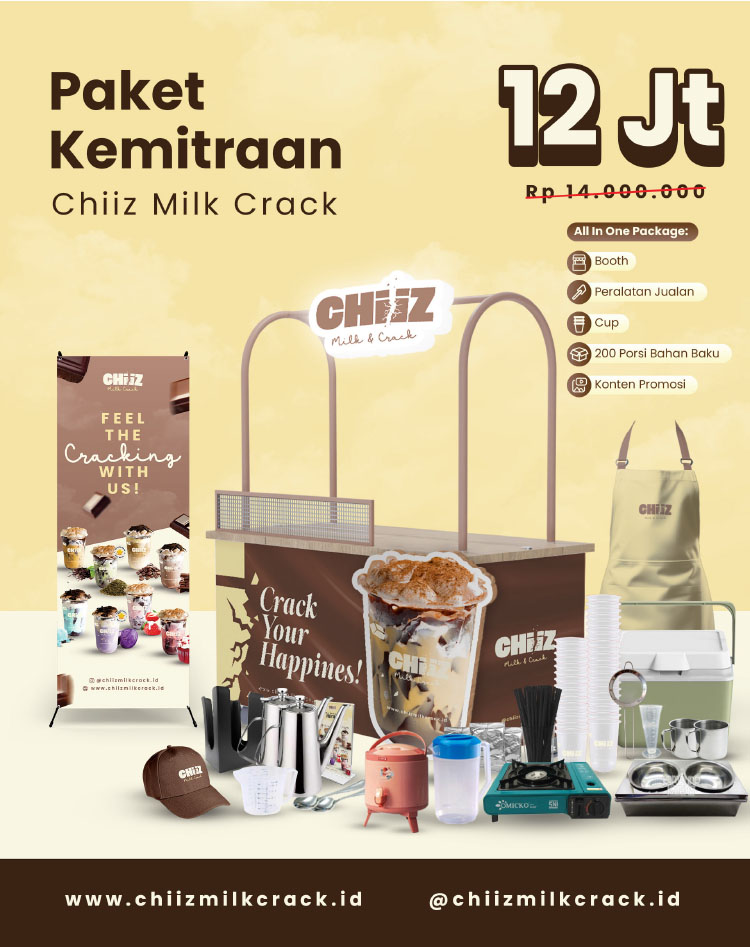 Kemitraan Peluang Bisnis Chocolate Crack Thailand Viral Chiiz Milk Crack