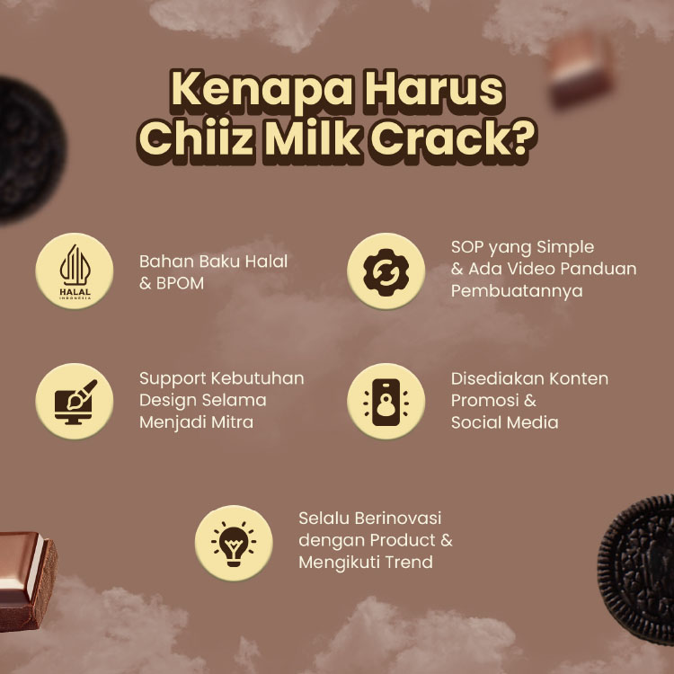 Kemitraan Peluang Bisnis Chocolate Crack Thailand Viral Chiiz Milk Crack