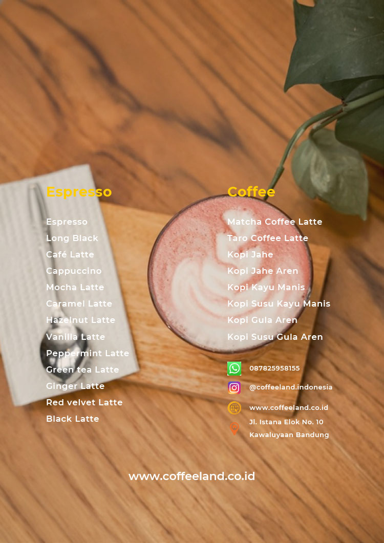 Kemitraan / Peluang Bisnis Kedai Kopi, Cafe, Coffee Shop, Coffeeland
