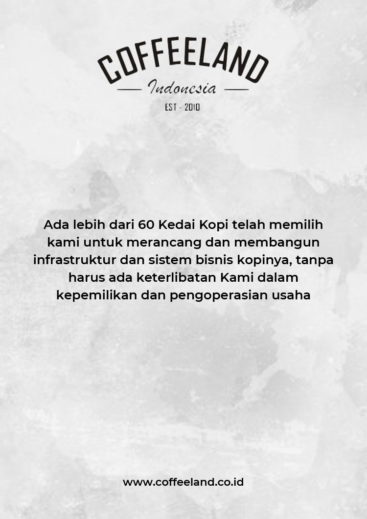 Kemitraan / Peluang Bisnis Kedai Kopi, Cafe, Coffee Shop, Coffeeland