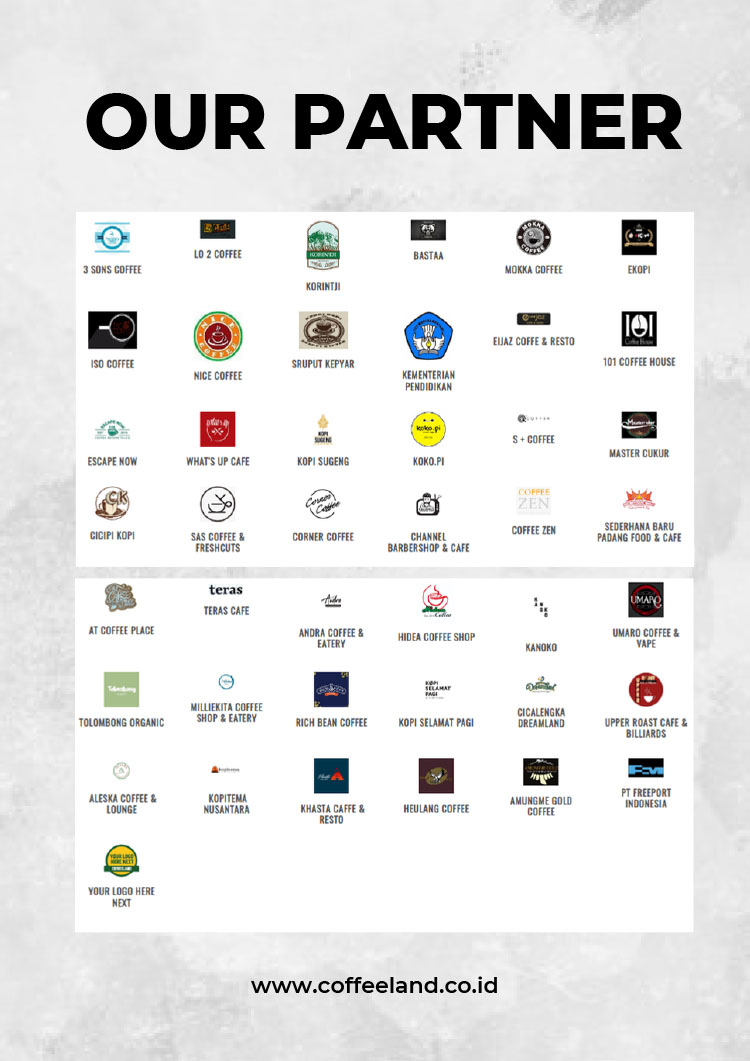 Kemitraan / Peluang Bisnis Kedai Kopi, Cafe, Coffee Shop, Coffeeland