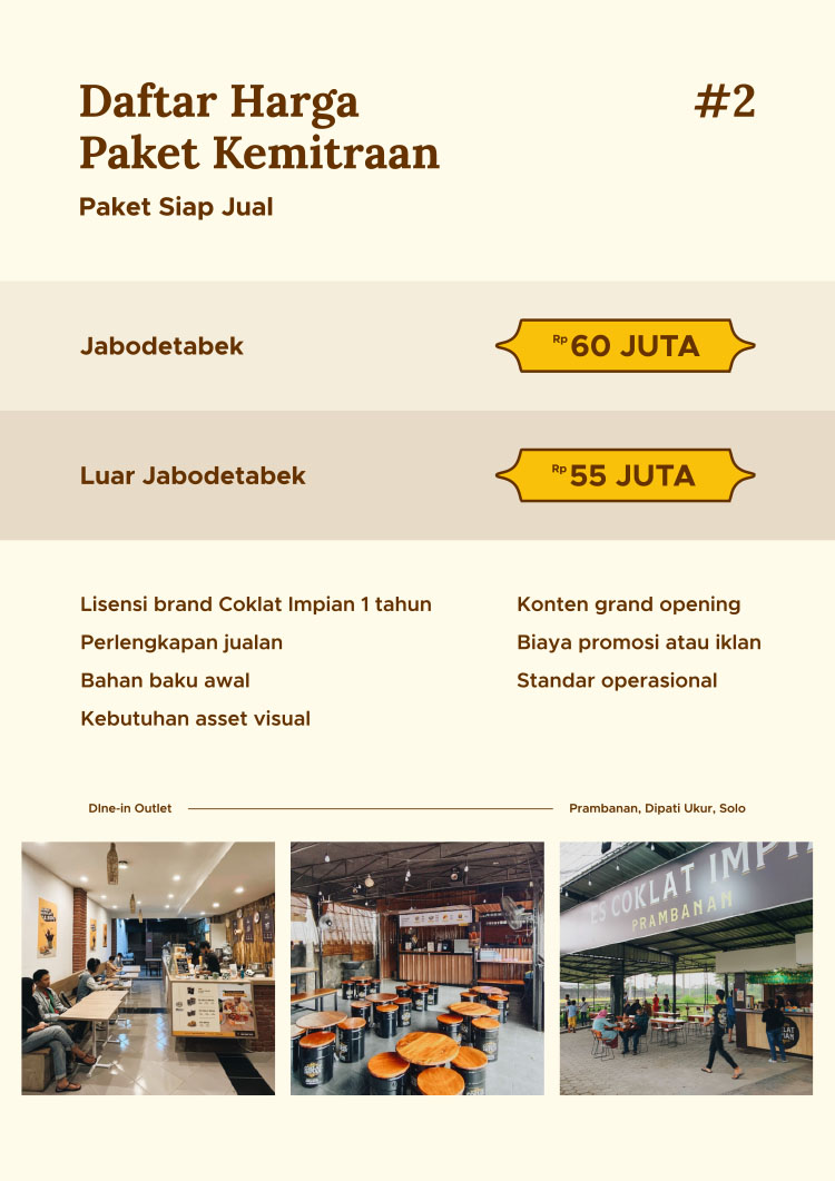 Kemitraan Peluang Bisnis Es Coklat & Roti Impian