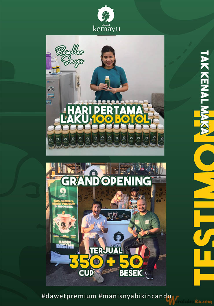 Franchise Dawet Kemayu | Peluang Bisnis Minuman Dawet - Waralaba Ku