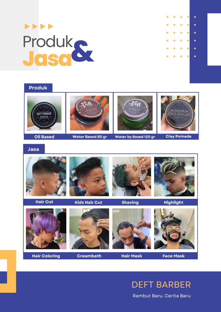Kemitraan / Peluang Bisnis Salon Pria Barbershop Tematik Deft Barber