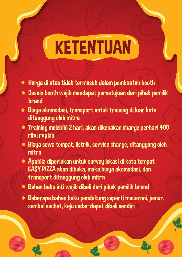 Kemitraan / Peluang Bisnis Pizza Cone & Makaroni Easy Pizza
