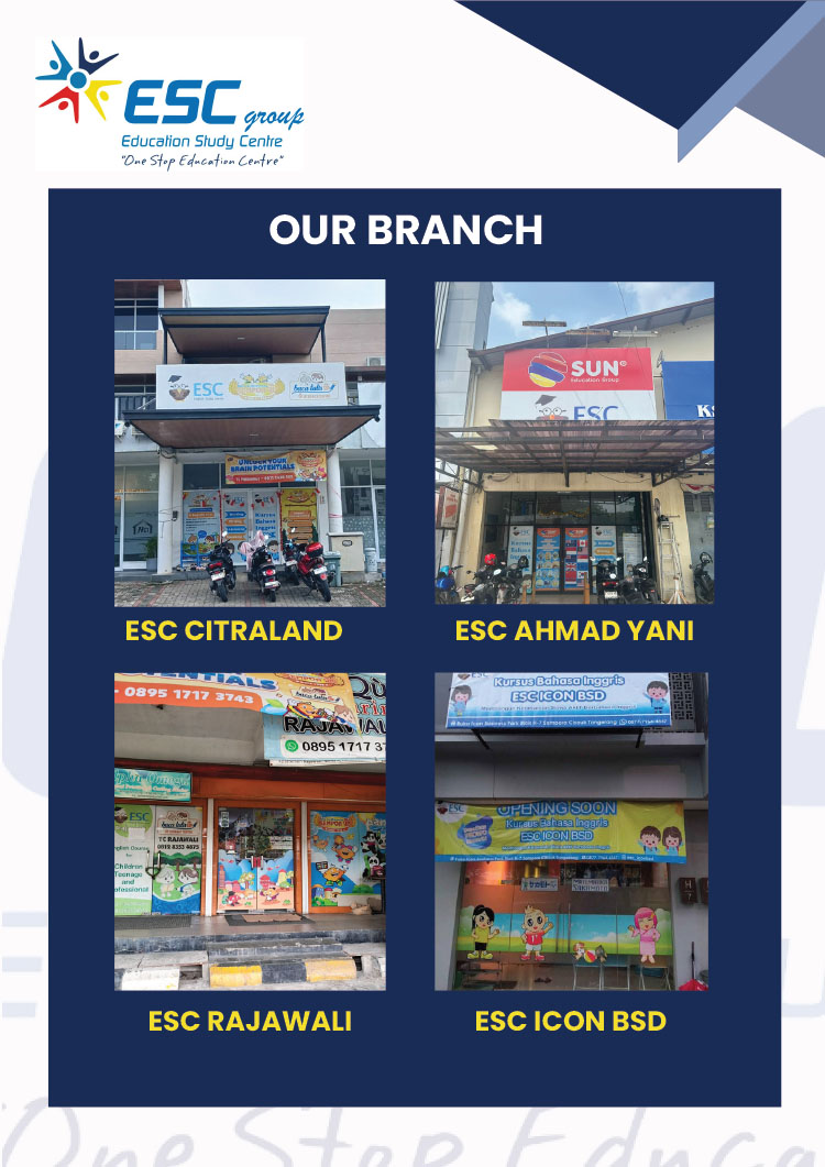 Franchise Pendidikan Kursus Anak & Dewasa Education Study Center / ESC