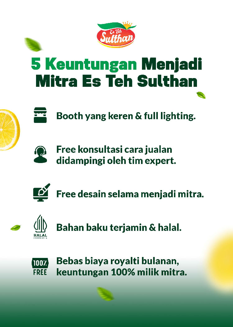 Franchise Peluang Usaha Minuman Teh Kekinian | Es Teh Sulthan