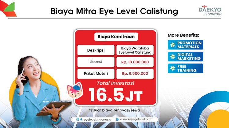 Franchise Peluang Usaha Kursus Matematika, Bahasa Inggris, & Calistung Eye Level