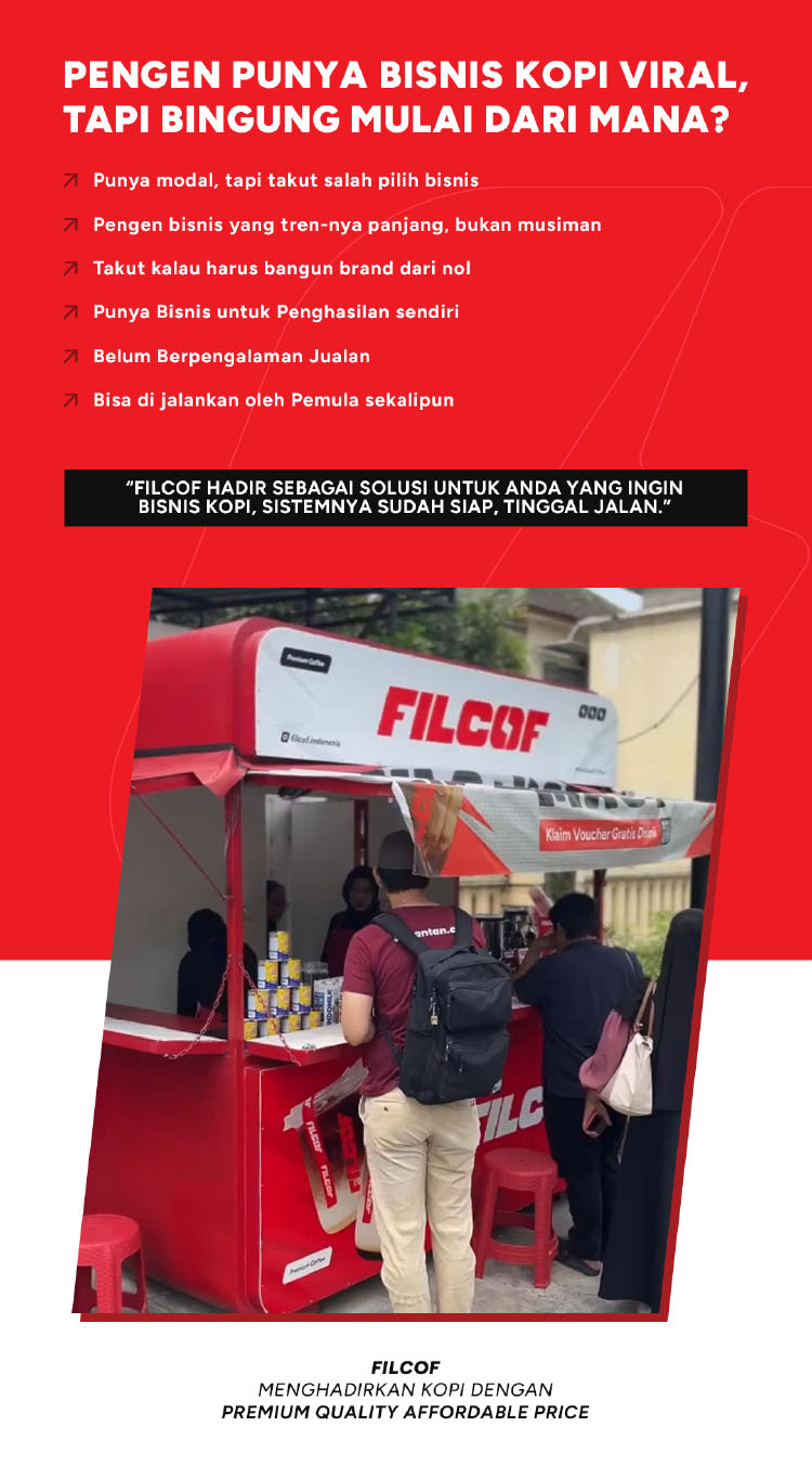 Kemitraan / Peluang Bisnis Kopi Kontainer Viral & Kopi Keliling Filcof