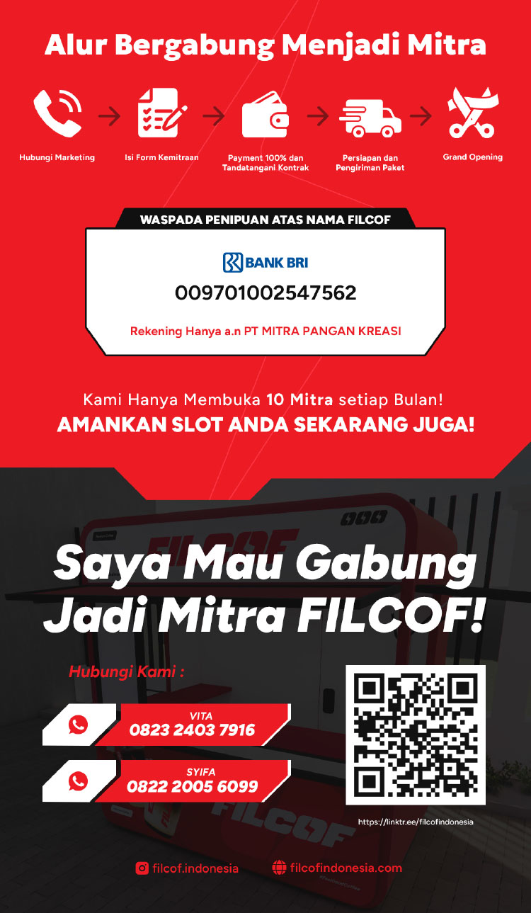 Kemitraan / Peluang Bisnis Kopi Kontainer Viral & Kopi Keliling Filcof