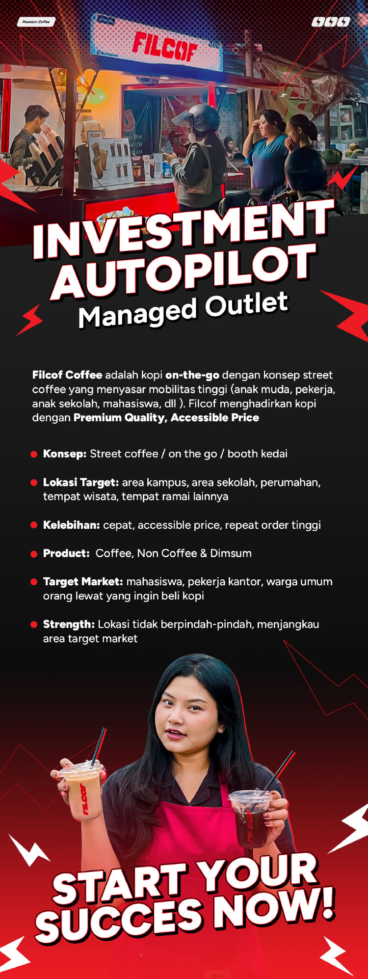 Kemitraan / Peluang Bisnis Kopi Kontainer Viral & Kopi Keliling Filcof
