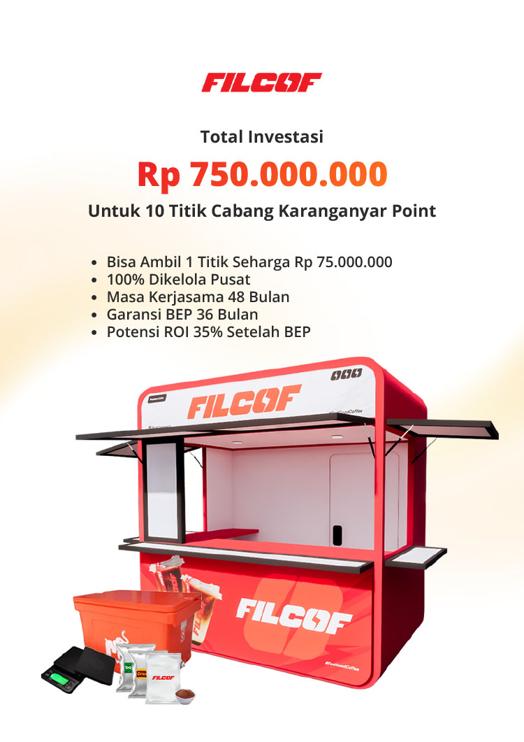 Kemitraan / Peluang Bisnis Kopi Kontainer Viral & Kopi Keliling Filcof