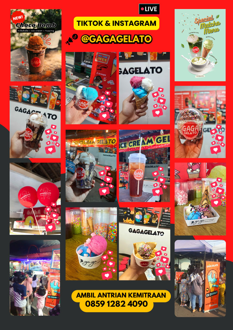Kemitraan Peluang Bisnis Es Krim Gaga Gelato
